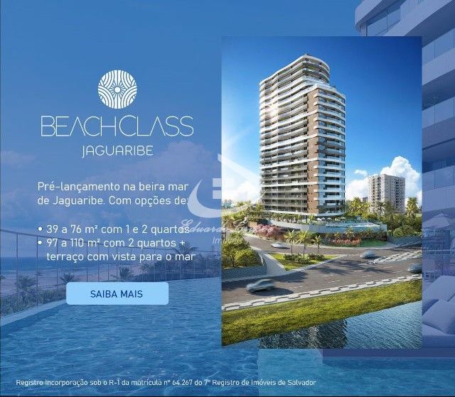 Apartamento, Venda, Beach Class Jaguaribe, 02 Suites, 65M², Excelente Oportunidade,