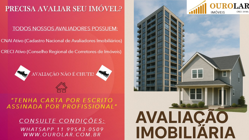 AVALIAÇÃO IMOBILIÁRIA   -    Avalie seu imóvel com profissionais