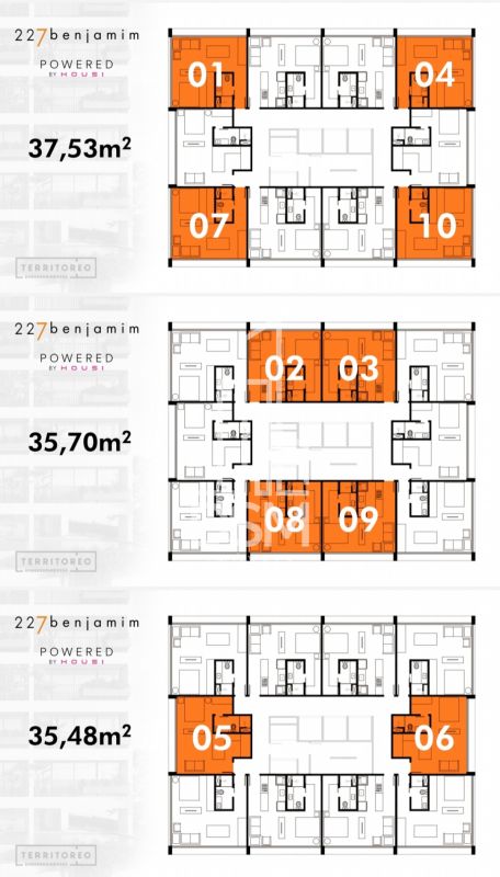 Apartamentos Housi estilo flat  a 1km do Centro.