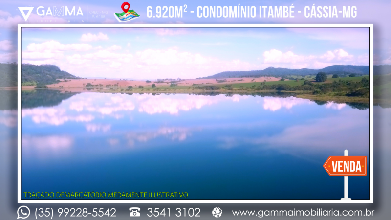 LOTE  ARBORIZADO NO CONDOMÓNIO ITAMBÉ - CÁSSIA-MG