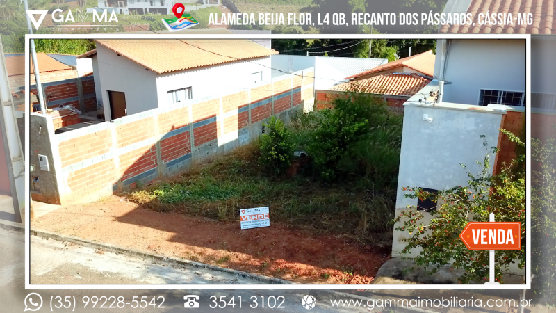LOTE PARCIALMENTE MURADO NO RECANTO DOS PÁSSAROS