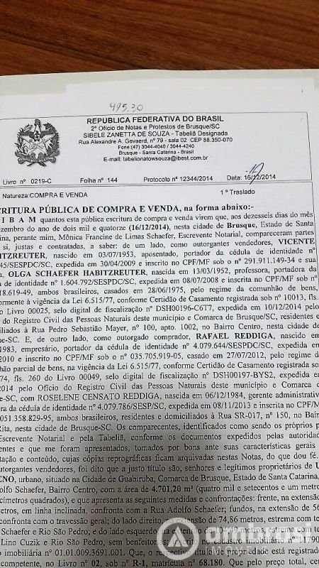 Amplo terreno pra chácara no Centro de Guabiruba - Escriturado