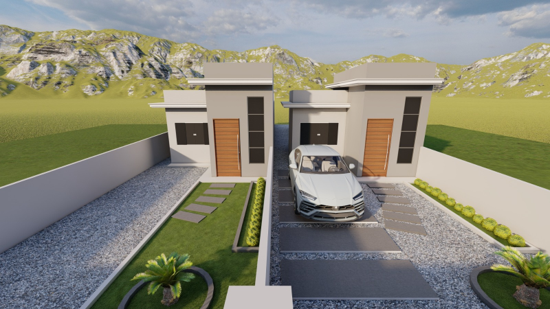 Casa solta com 3 dormitórios e 2 vagas de garagem