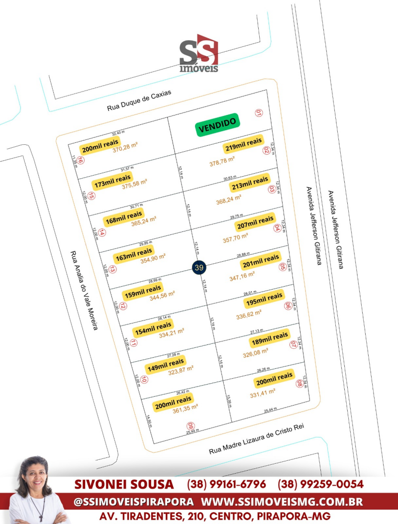 Lotes comerciais e residenciais