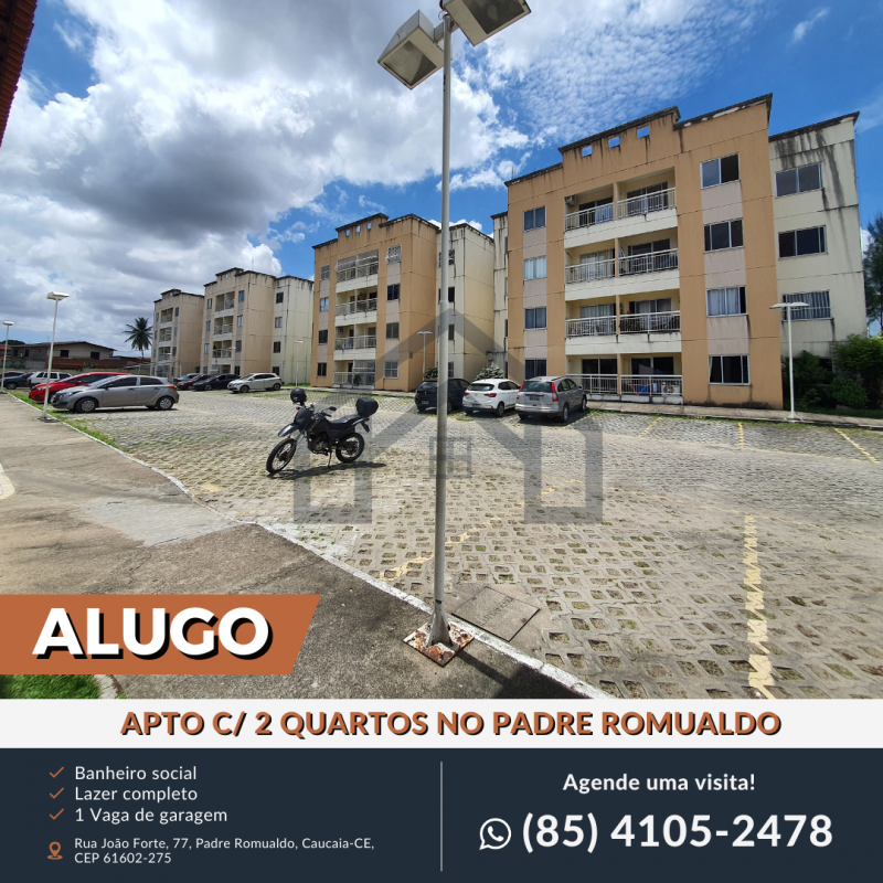 VENDO APARTAMENTO COM 2 QUARTOS E LAZER COMPLETO NO PADRE ROMUALDO