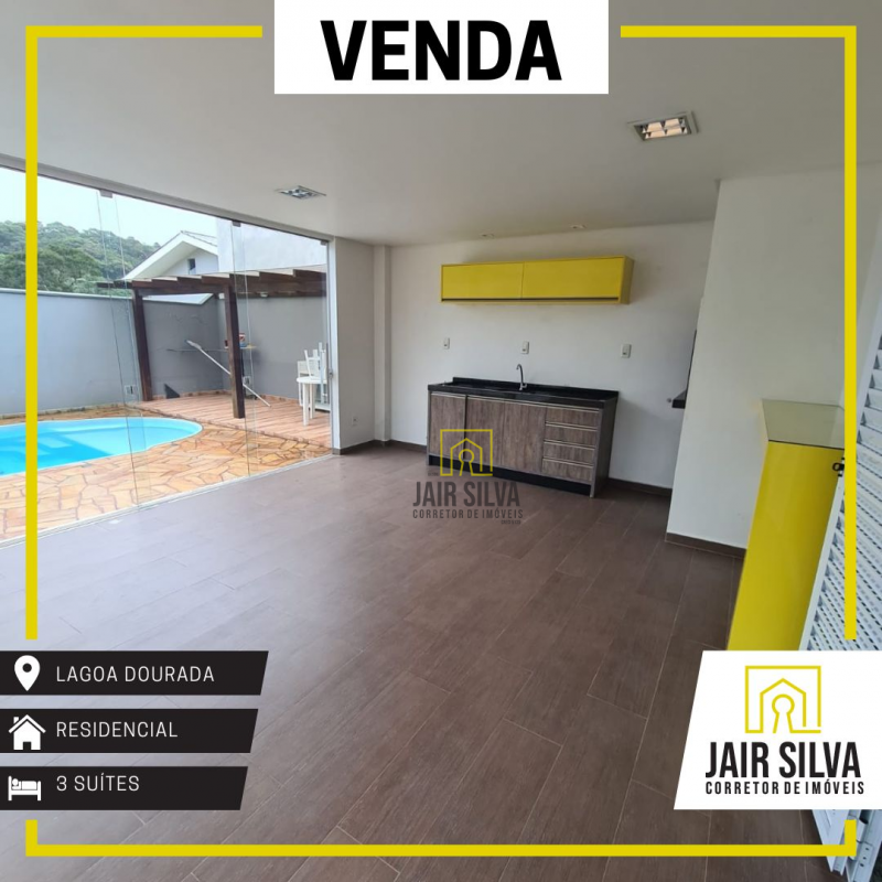 VENDA - CASA NO LOTEAMENTO LAGOA DOURADA NA CIDADE DE BRUSQUE/SC.