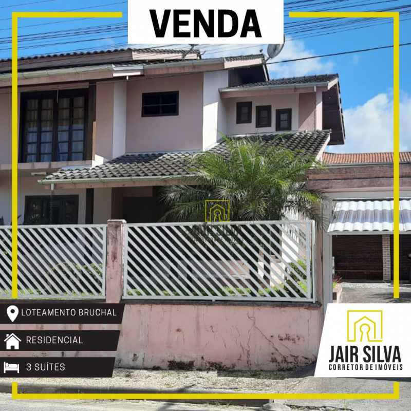 Casa de 3 quartos, no bairro Souza Cruz, em Brusque | Eu Corretor