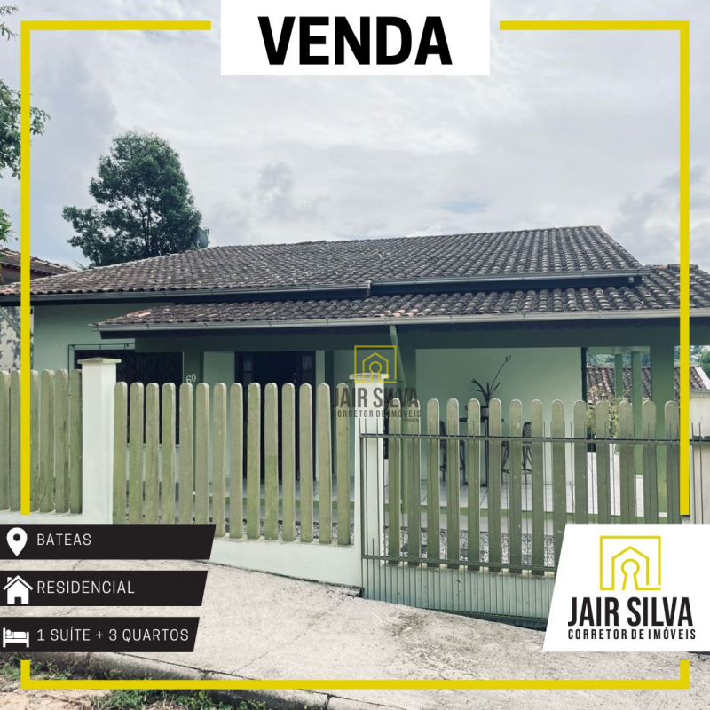 Casa de 4 quartos, no bairro Bateas, em Brusque | Eu Corretor