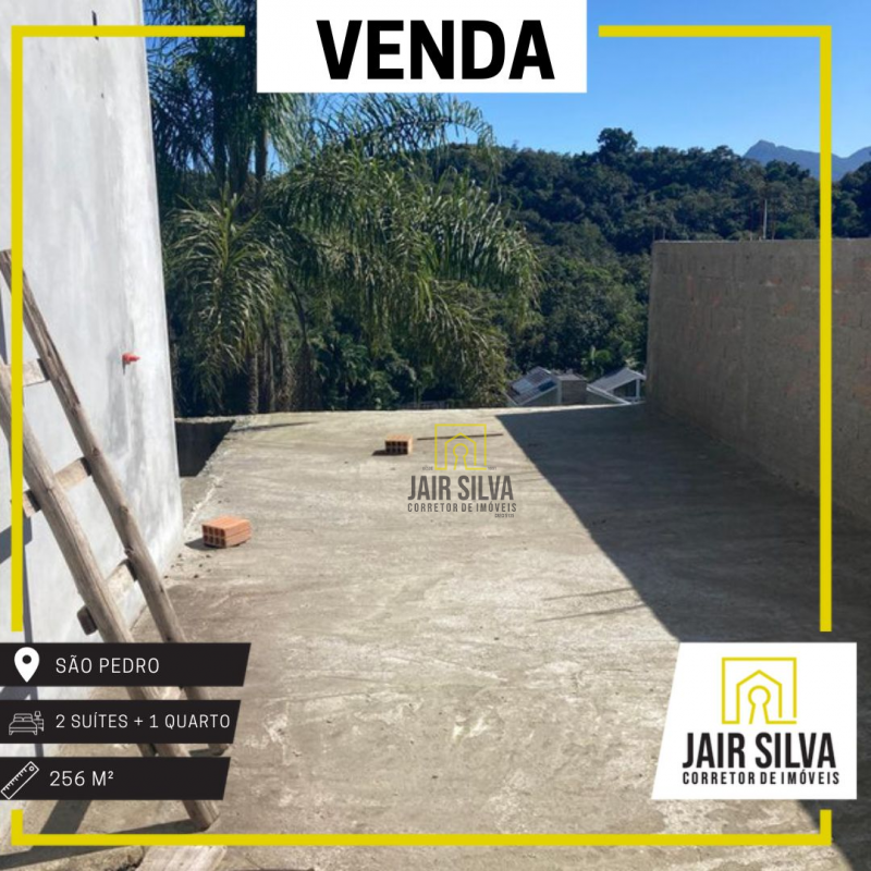 VENDA - CASA DE ALTO PADRÃO, EM FASE DE CONSTRUÇÃO NO BAIRRO SÃO PEDRO.