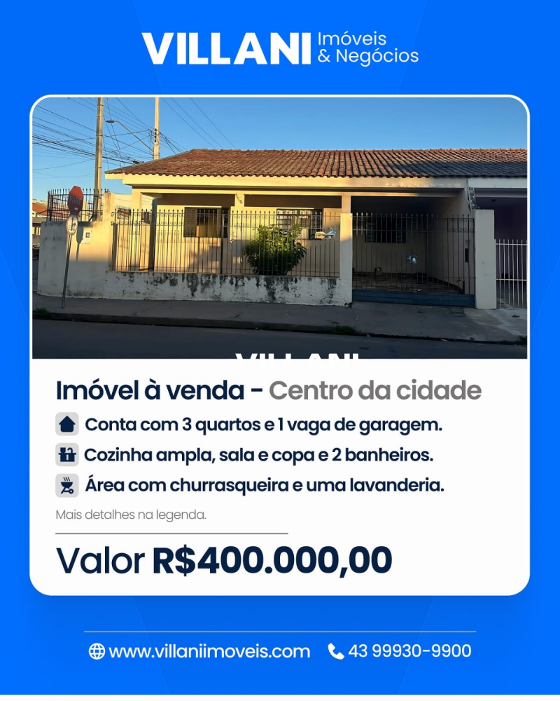 Imóvel à Venda no Centro