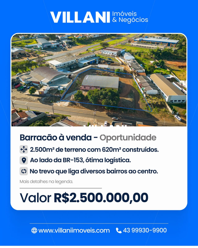 Barracão à venda