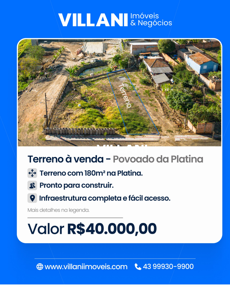Terreno Povoado da Platina