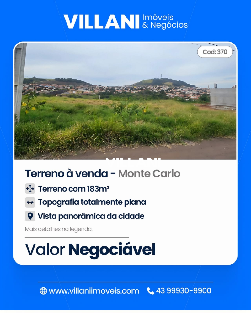 Terreno à venda Monte Carlo