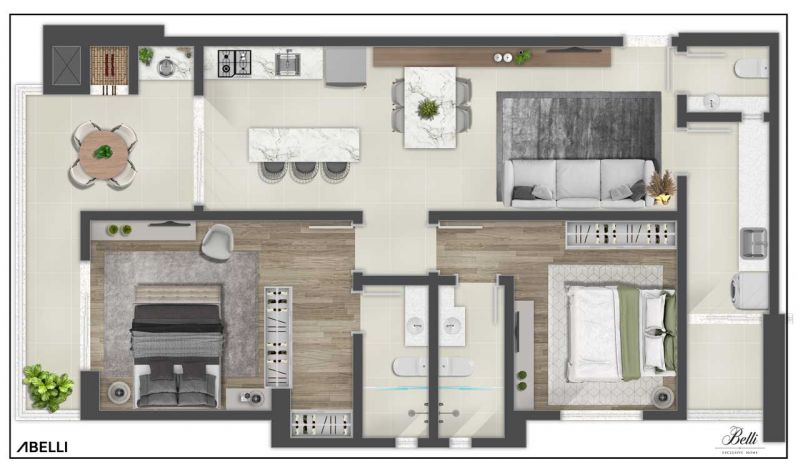 Apartamento quadra mar Balneário Piçarras -SC.  Toda essa beleza você encontra no BEllI EXCLUSIVE HOME.