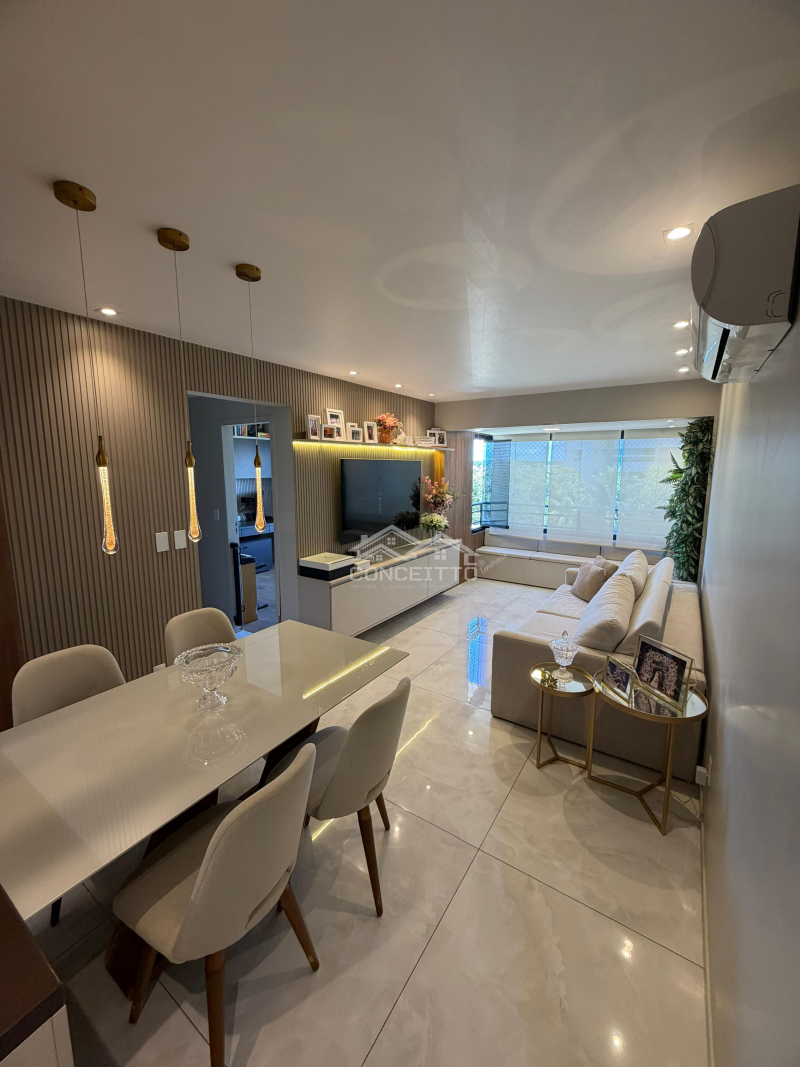 Apartamento com fino acabamento em Pitangueiras, Lauro de Freitas/BA