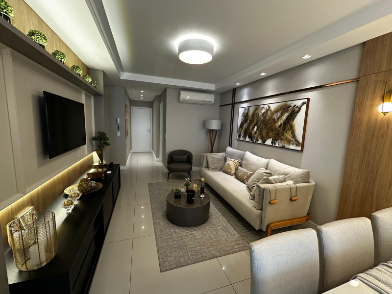 Apartamento mobiliado e equipado -  3 dorm. sendo 2 suítes - Bairro Velha