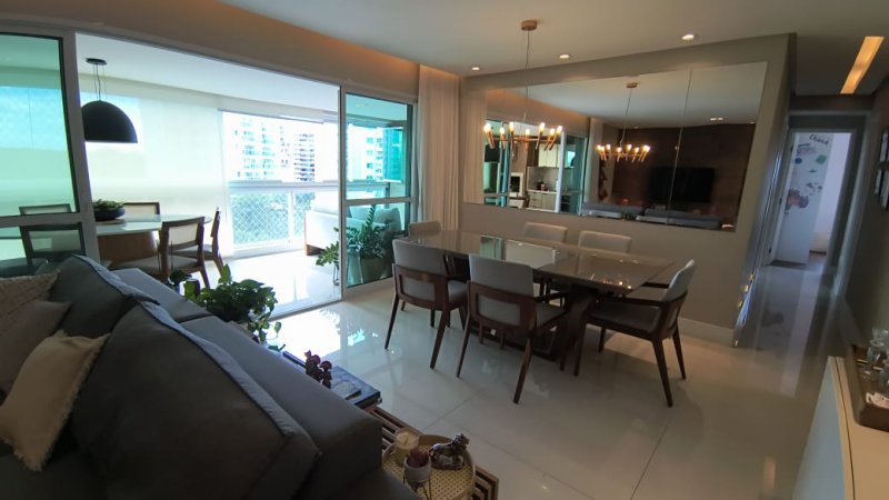 Alphaville1, Apartamento Para Locação,  04 Quartos , 141m2,  Nascente, Mobiliado, Salvador- Bahia