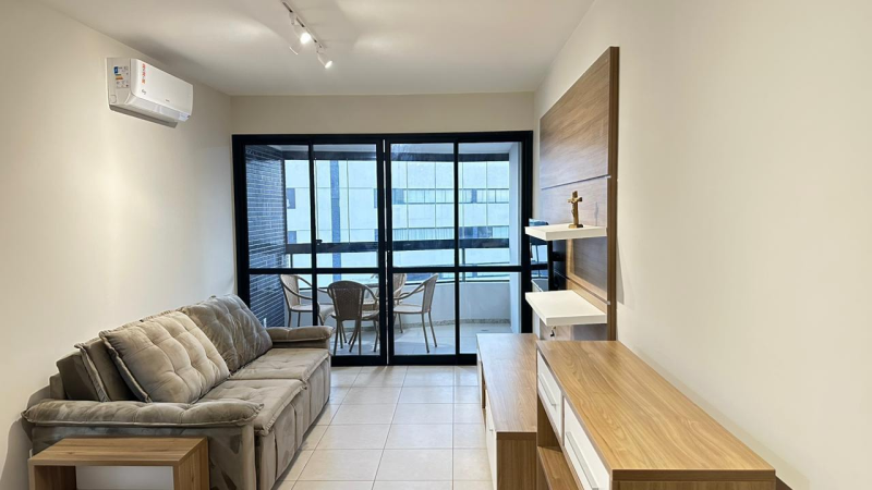 Alphaville1, Apartamento Para Venda, 01 Quarto, 50m2, Porteirta Fechada,  Totalmente Mobiliado, Salvador/BA.