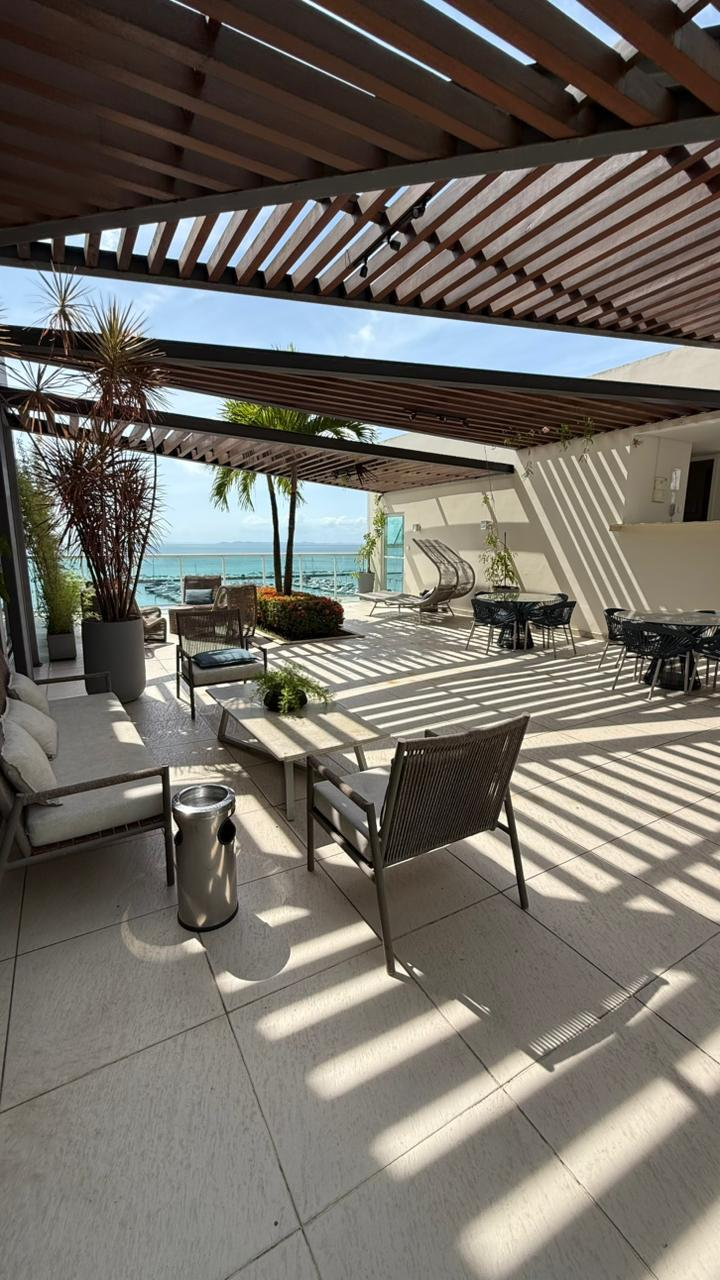 CLOC MARINA, DOIS DE JULHO, APARTAMENTO TIPO LOFT PARA LOCAÇÃO, DECORADO E  MOBILIADO, VISTA MAR, 74m2,   SALVADOR/BA.