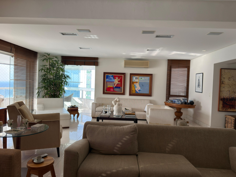 Corredor da Vitoria, Apartamento Para Venda, 288m2,  03 Quartos Com  03 Suítes, Vista Mar, Salvador/BA.