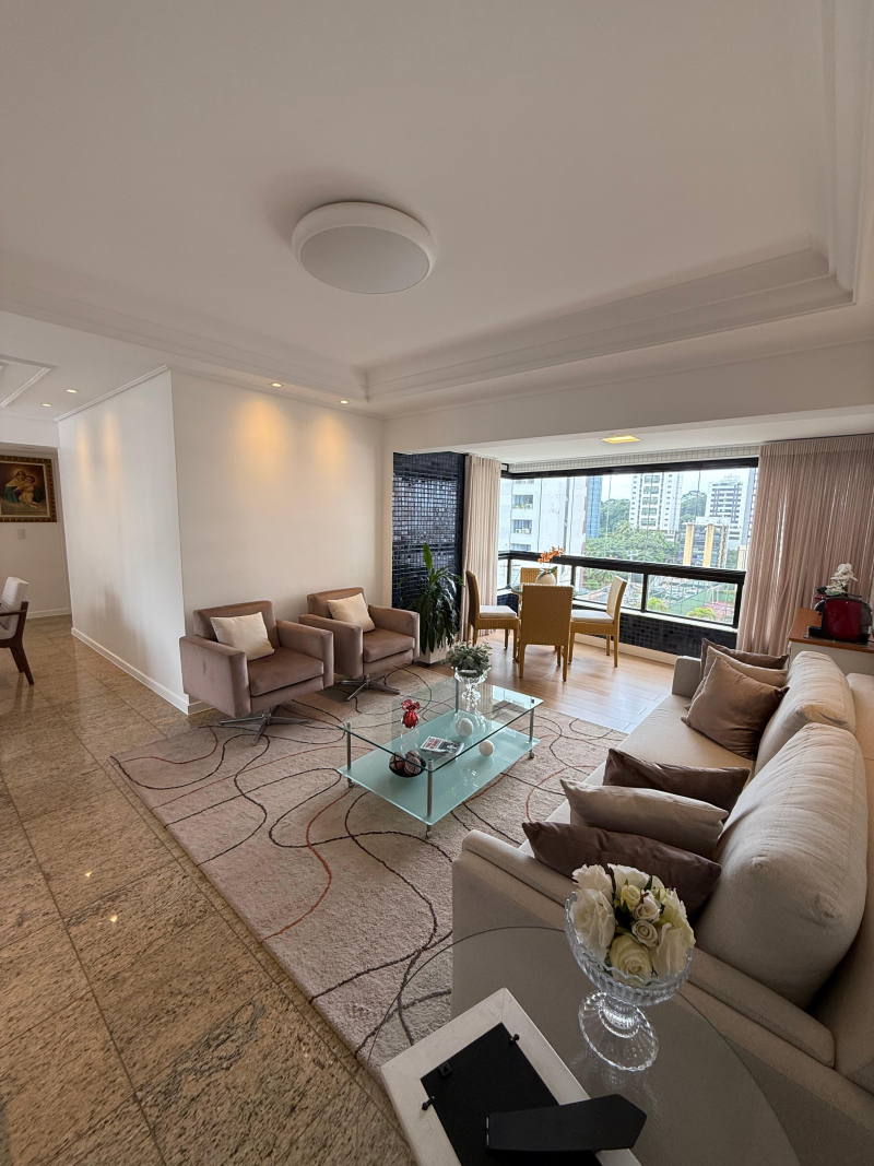 Cidade Jardim, Apartamento para Venda, 130m2,  Nascente Total, 04 Quartos, Salvador/BA.