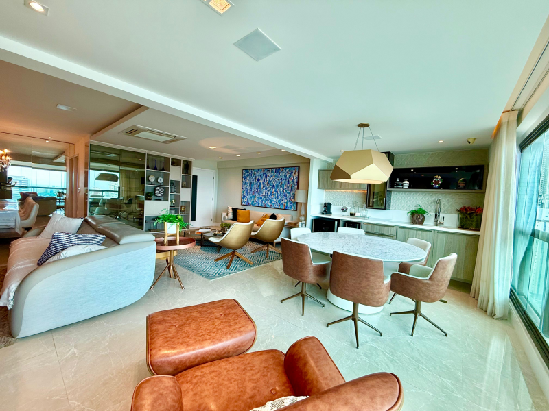 Caminho das Árvores, |Mansão Caymni, Apartamento Para Venda, 162m2, Porteira Fechada, Nascente, Vista Mar, Salvador/BA.