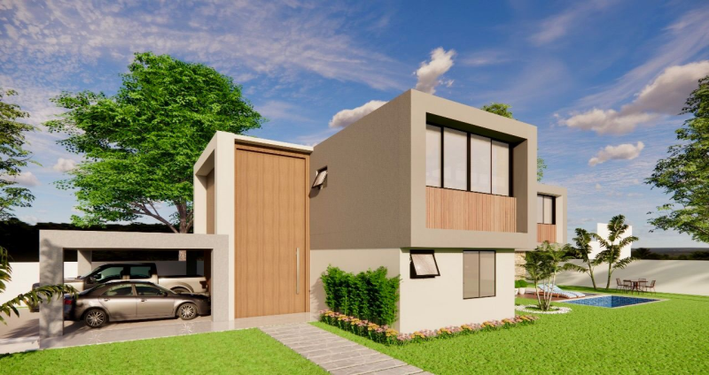 Busca Vida, Linha Verde, Casa Duplex  Para Venda, 05 Quartos Com 05 Suítes, 303,68m2,  Estrada do Côco- BA.