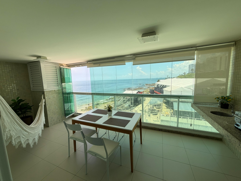 Costa Espanã,  Barra, Apartamento  Para Venda, Quarto e Sala,                                                       71m2, Mobiliado, Vista Mar,  Salvador/BA.