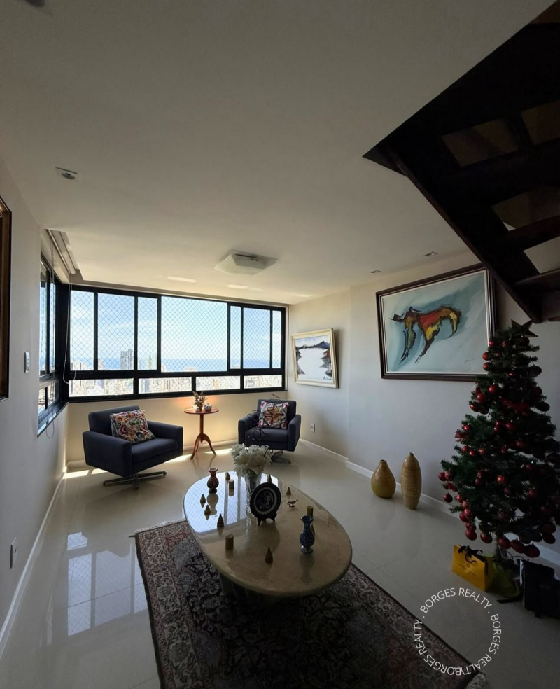 Pituba Lot. Aquarius,  Apartamento de Cobertura, 03 Quartos Para Venda, Nascente, Vista Mar, 210m2, Salvador- BA