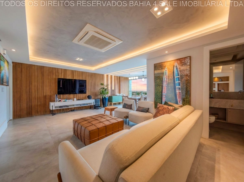 Jaguaribe, Apartamento Para Venda, 155m2, Nascente, Vista Mar,  Andar Alto, 03 Quartos Com 03 Suiítes, Salvador/BA