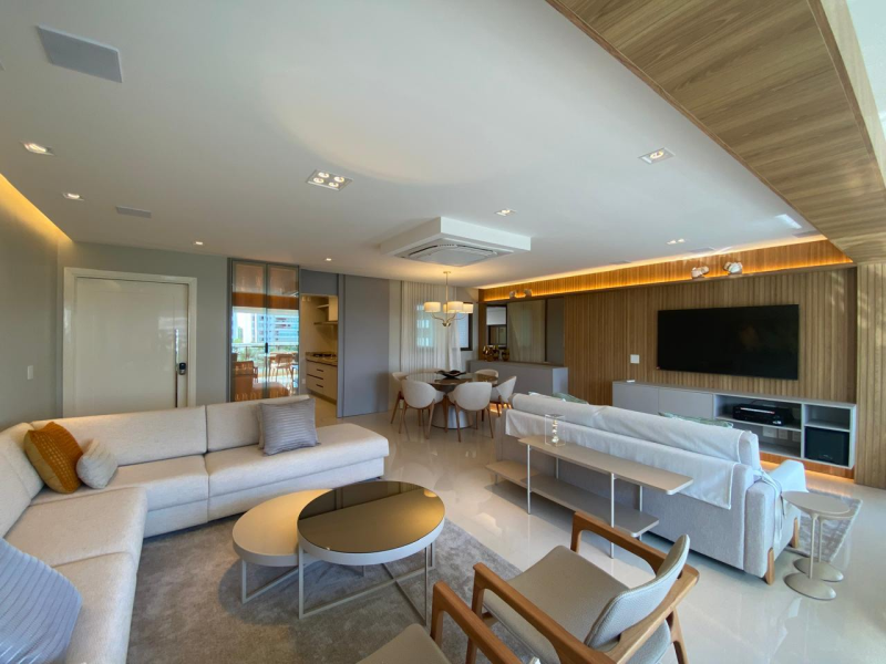 LE PARC RESIDENCIAL RISORT, APARTAMENTO PARA VENDA, 03 QUARTOS COM 03 SUÍTES, 142M2, MOBILIADO E DECORADO  - SALVADOR/BA.
