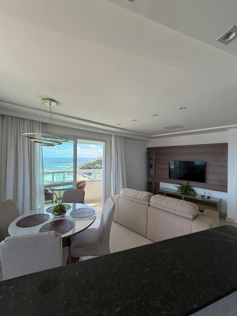 ONDINA, APARTAMENTO PARA VENDA, QUARTO E SALA,  MOBILIADO,  LINDA VISTA MAR, 54M2,  SALVADOR/BA.