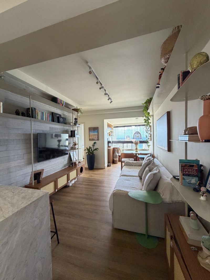 GARIBALDI, APARTAMENTO PARA VENDA, 02 QUARTOS, INCRIVEL VISTA MAR, 63M2, NASCENTE, MOBILIADO, SALVADOR/BA.