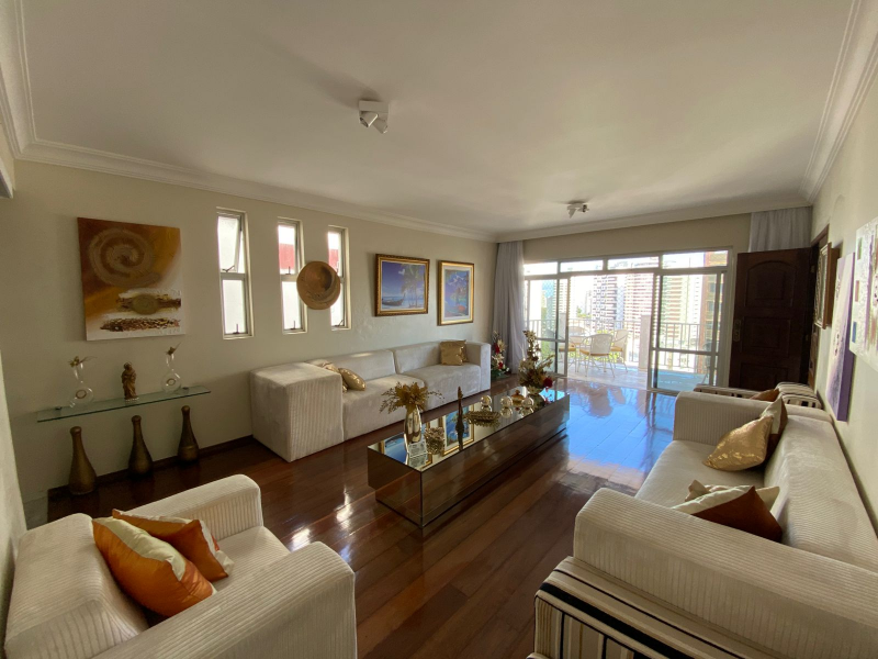 CANELA, APARTAMENTO PARA VENDA, 261M2, 04 QUARTOS, ANDAR ALTO, NASCENTE, MOBILIADO, SALVADOR/BA.