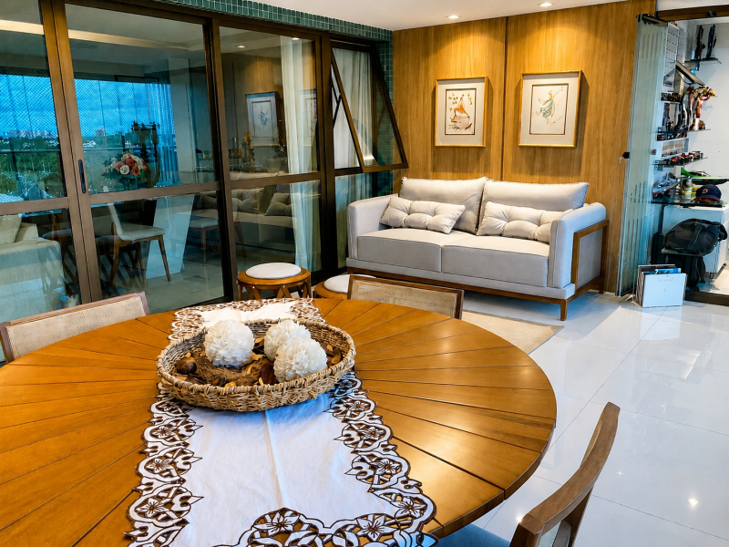 MAISON BIARRITZ, PATAMARES, APARTAMENTO PARA VENDA, 150M2, 03 SUÍTES, NASCENTE TOTAL,      VISTA MAR, PORTEIRA FECHADA,  SALVADOR/BA.