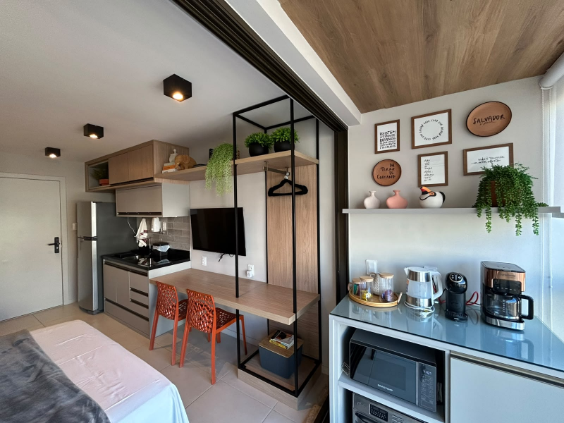 BARRA PREMIUM, APARTAMENTO PARA VENDA, 28M2,  NASCENTE, PORTEIRA FECHADA, SALVADOR/BA.