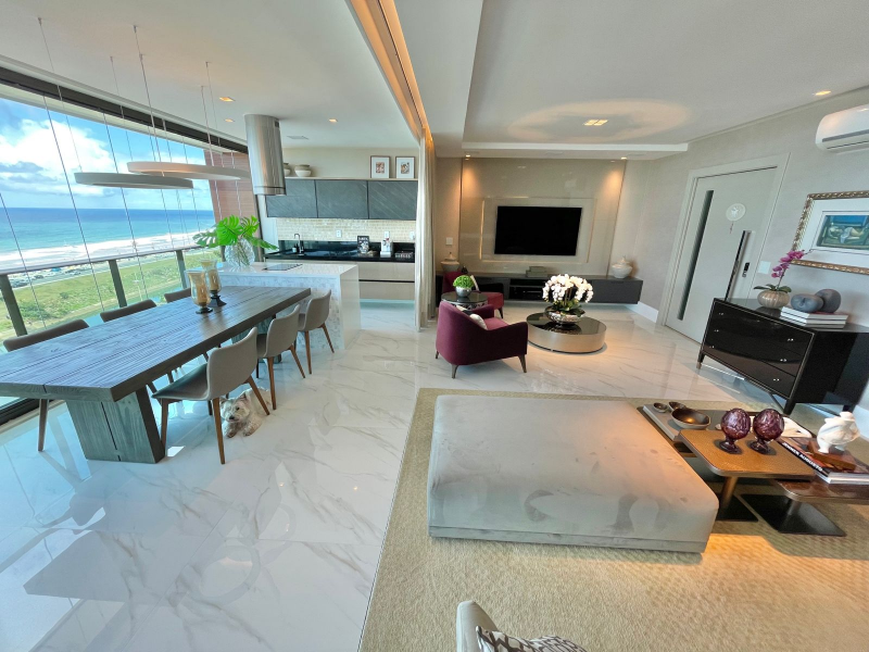 Apartamento à Venda, 04 Quartos, 04 Suítes, 242m2, Vista Mar, Jaguaribe, Salvador-BA.