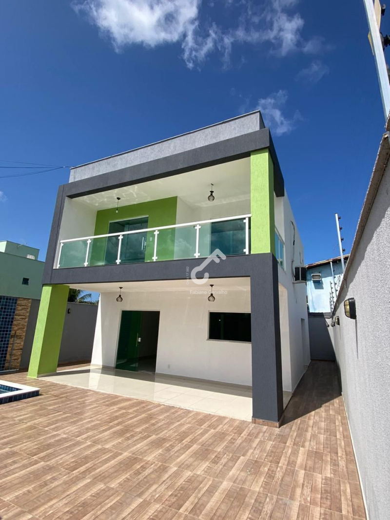 CAJI, Lauro de Freitas. Duplex NOVO composto de 3 quartos sendo 1 suíte, piscina com área gourmet, condomínio fechado. 142m² área construída. R$690.000,00. Agende sua visita
