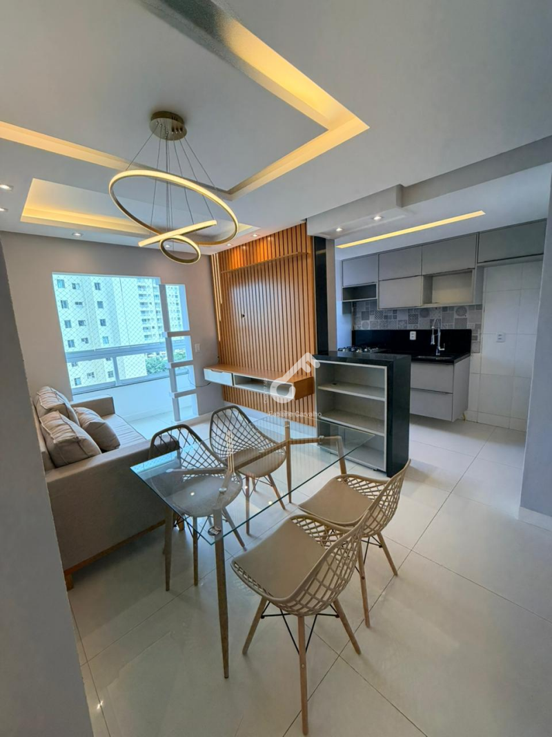 BURAQUINHO, Lauro de Freitas. Apartamento 5º andar com 2 quartos, 48m², condomínio fechado com infraestrutura. R$380.000,00 PORTEIRA FECHADA. Agende sua visita.